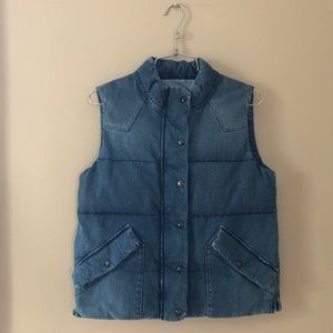 Gap Denim puffer vest